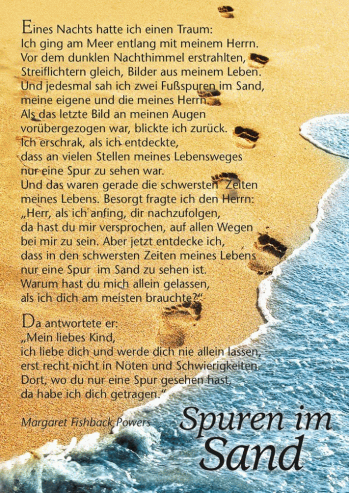 Bild mit Gedicht